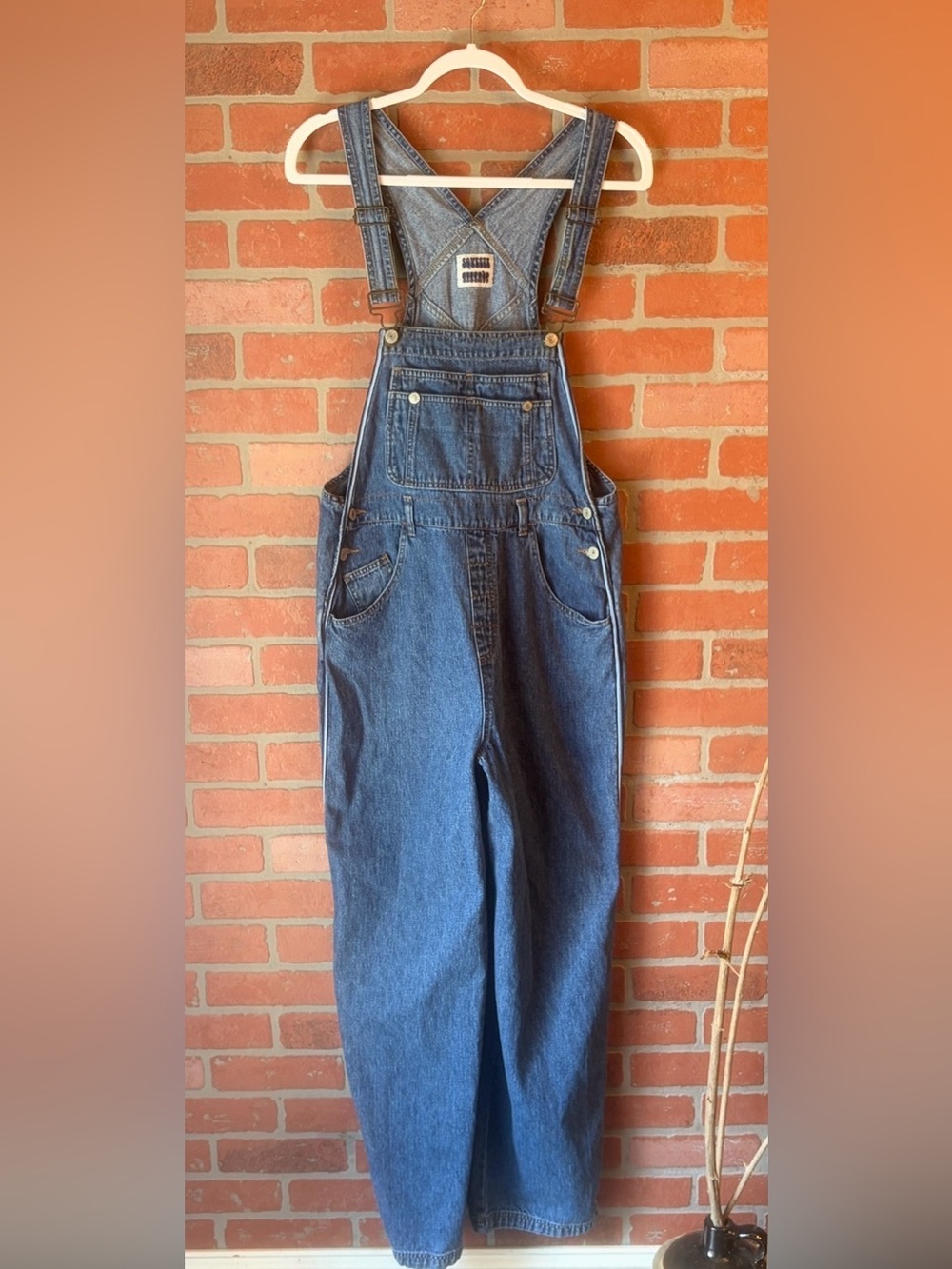 Vintage 90s Squeeze Jeans Denim Overalls Medium Wash Carpenter
Bib Dungarees Lrg